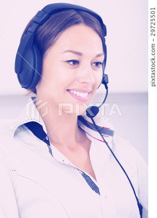Woman talking with customer 29725501