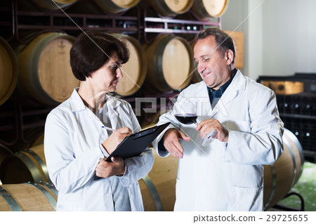 Wine maker with wineglass Wine maker with wineglass 29725655