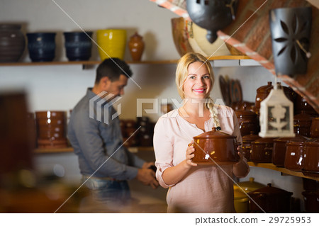 two artisans having ceramics two artisans having ceramics 29725953