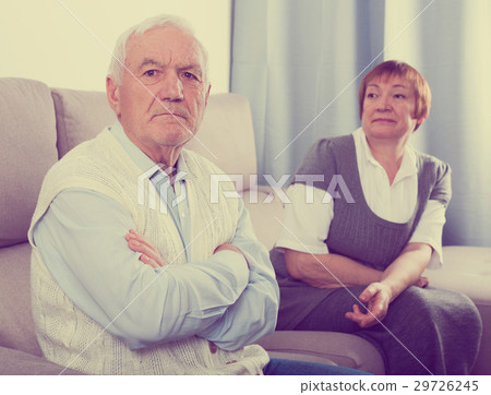 Elderly couple quarrel Elderly couple quarrel 29726245
