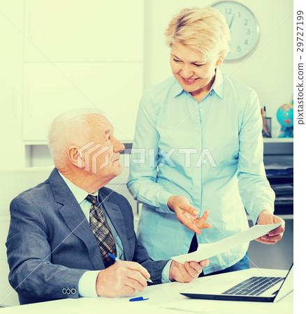 Manager and secretary working 29727199