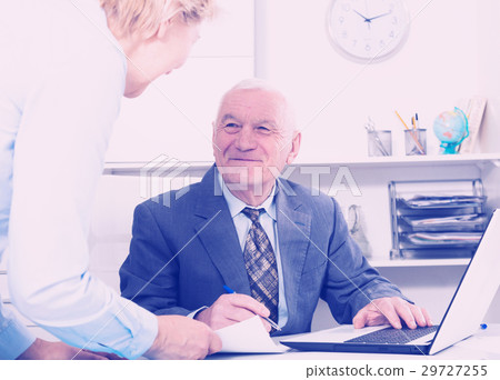 Manager and secretary working 29727255
