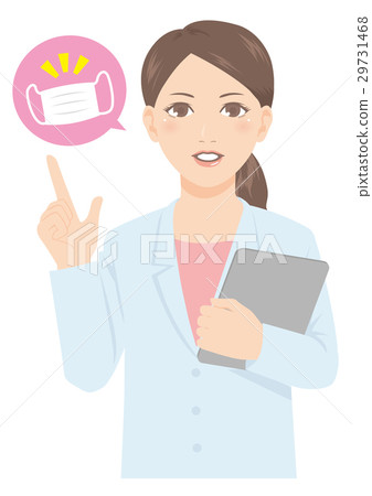 White female doctor pharmacist mask White female doctor pharmacist mask 29731468