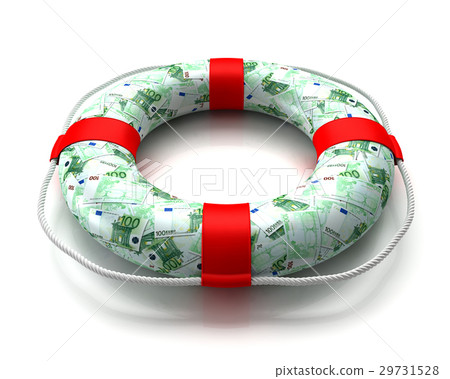 A float made of euro banknotes 29731528