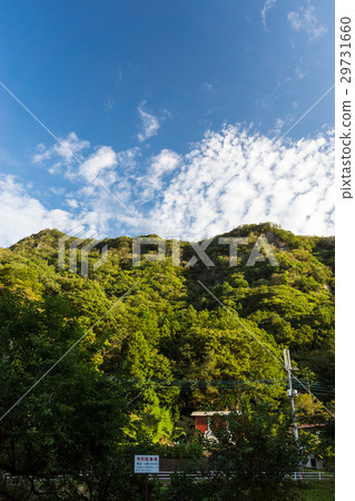 City skyline near Fukurodon Waterfall Morning sky in the morning Ibaraki prefecture Ooko cho 29731660
