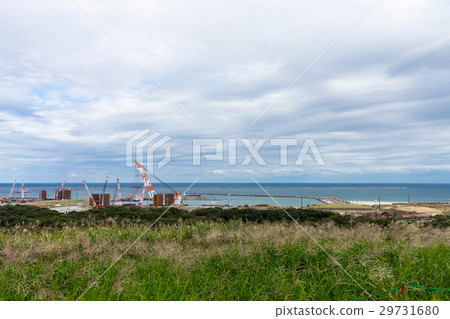Hitachi Seaside Park Ocean View from Miharasho Hill Crane Ibaraki Prefecture Hitachinaka City 29731680