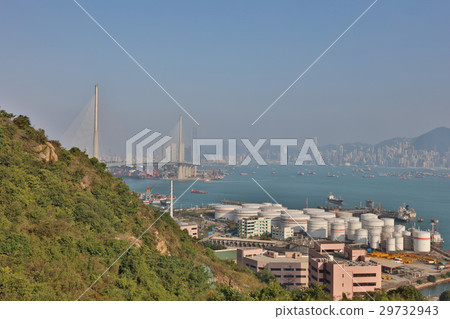 Oil Depot and Stonecutters bridge in hk Oil Depot and Stonecutters bridge in hk 29732943