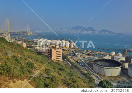 Oil Depot and Stonecutters bridge in hk Oil Depot and Stonecutters bridge in hk 29732968
