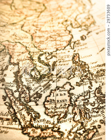 Antique world map Southeast Asia 29733689
