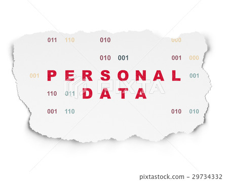 Data concept: Personal Data on Torn Paper Data concept: Personal Data on Torn Paper 29734332