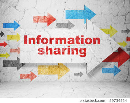 Information concept: arrow with Information Information concept: arrow with Information 29734334
