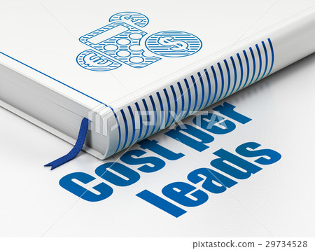 Business concept: book Calculator, Cost Per Leads Business concept: book Calculator, Cost Per Leads 29734528