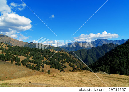 View on Mountains Tusheti Nature Reserve. Georgia 29734567