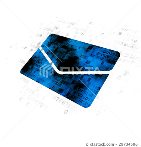 Business concept: Email on Digital background Business concept: Email on Digital background 29734596