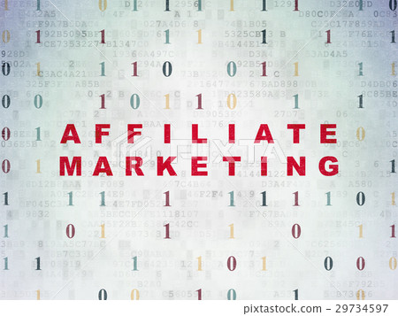 Business concept: Affiliate Marketing on Digital Business concept: Affiliate Marketing on Digital 29734597