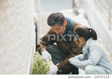 老人 孫子 孫女 29735118