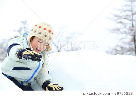 Children enjoying snow Children enjoying snow 29735838