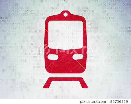 Vacation concept: Train on Digital Data Paper 29736329