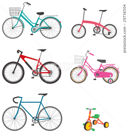Various bicycle image illustration 29736504