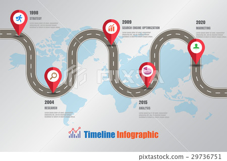 Road map Business Timeline, Vector Illustration Road map Business Timeline, Vector Illustration 29736751