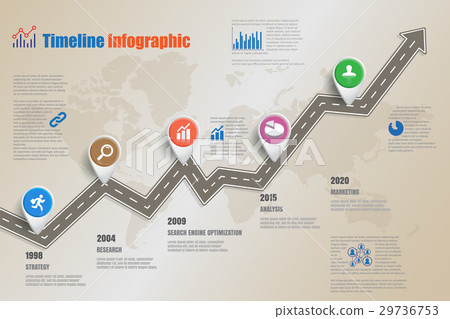 Road map Business Timeline, Vector Illustration Road map Business Timeline, Vector Illustration 29736753