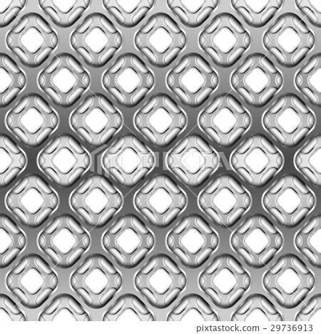 Glossy metallic grid with shadow, seamless pattern Glossy metallic grid with shadow, seamless pattern 29736913