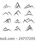 abstract mountain line vector pattern flat design 29737205