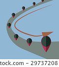 vector idea POI on road flat design 29737208