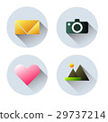 vector set of 4 flat icon 29737214