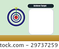 template of acheive on taget and arrow 29737259
