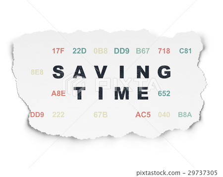 Timeline concept: Saving Time on Torn Paper 29737305