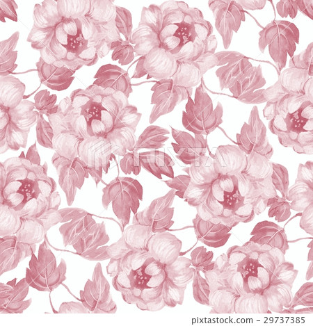 Watercolor floral seamless pattern 29737385