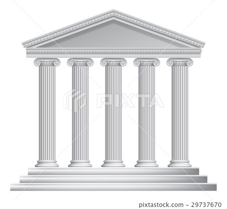Greek or Roman Temple Columns 29737670