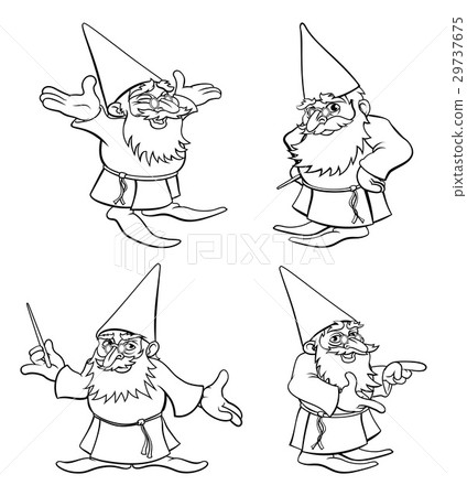 Cartoon Wizard Set Cartoon Wizard Set 29737675