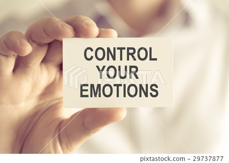 CONTROL YOUR EMOTIONS message card CONTROL YOUR EMOTIONS message card 29737877