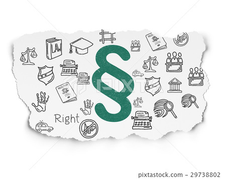 Law concept: Paragraph on Torn Paper background Law concept: Paragraph on Torn Paper background 29738802