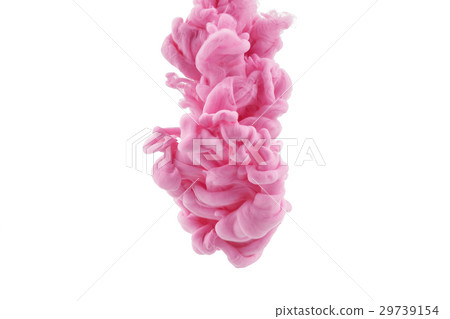 colorful ink isolated on white background. pink colorful ink isolated on white background. pink 29739154