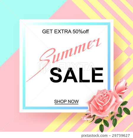 Advertisement about the spring sale - Stock Illustration [29739627] - PIXTA