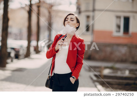 girl with the electronic cigarette 29740250