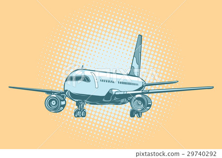 Landing of a passenger plane 29740292