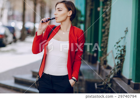 girl with the electronic cigarette 29740794