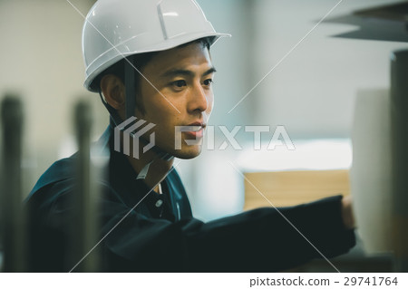 blue collar worker, laborer, hard hat 29741764