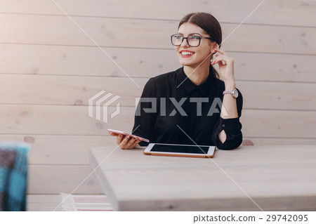 beautiful brunette with glasses beautiful brunette with glasses 29742095
