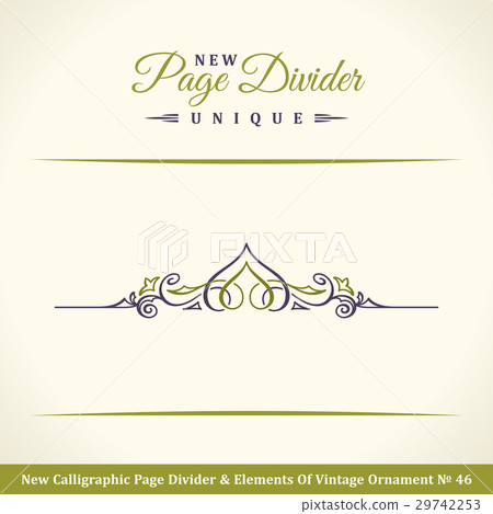 New Calligraphic Page Dividers and Elements of 29742253