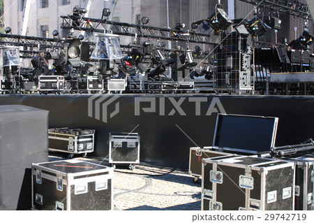 Stage lights on a console 29742719