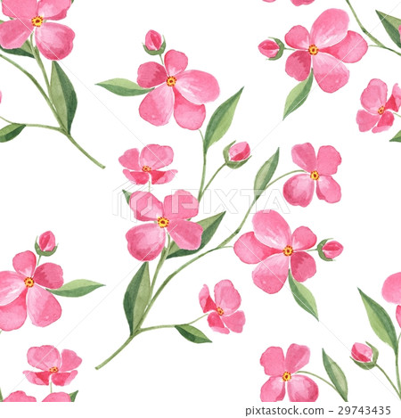 Watercolor floral seamless pattern 29743435