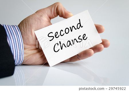 Second chanse text concept Second chanse text concept 29745922