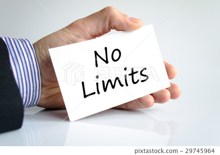 No limits text concept 29745964