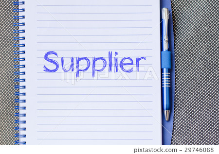 Supplier write on notebook 29746088
