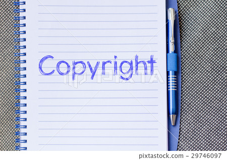 Copyright write on notebook 29746097